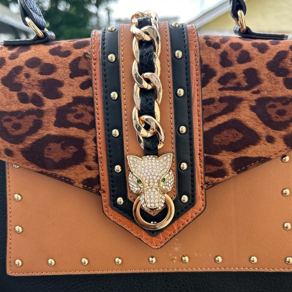 ALDO Brown Cheetah Bag Crossbody bag - Picture 3 of 7